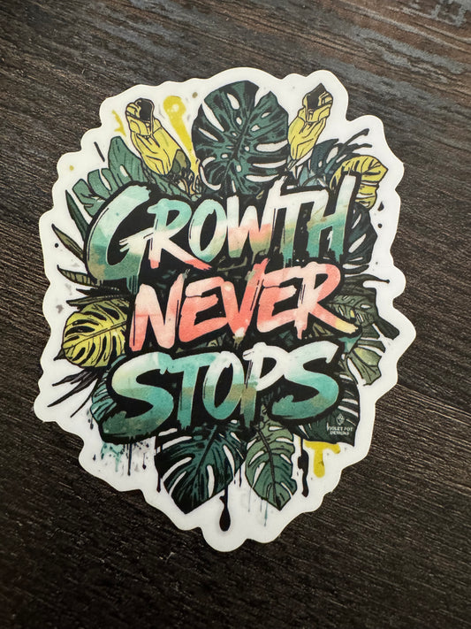 Plant Sticker: Growth Never Stops