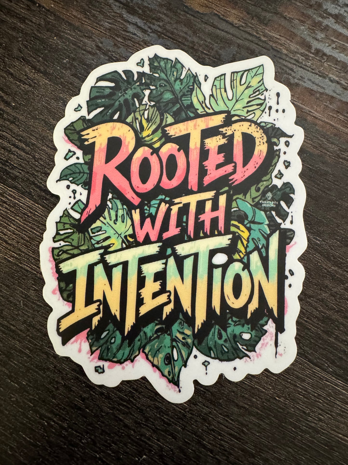 Plant Sticker: Rooted with Intention